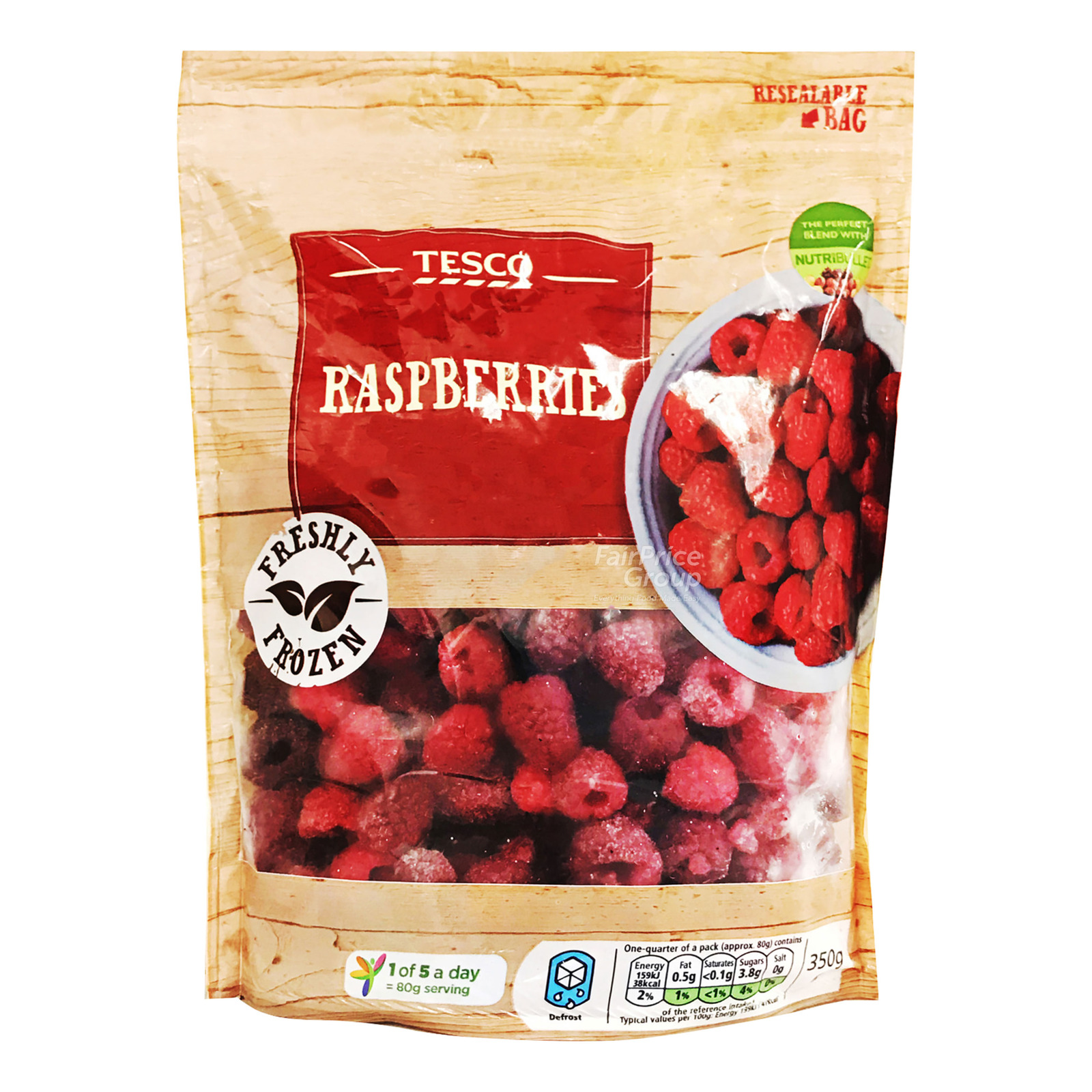 Tesco Frozen Raspberries | NTUC FairPrice