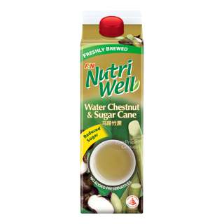 F & N NutriWell Reduced Sugar Drink - Water Chestnut & Sugar Cane F & N NutriWell Reduced Sugar Drink - Water Chestnut & Sugar Cane