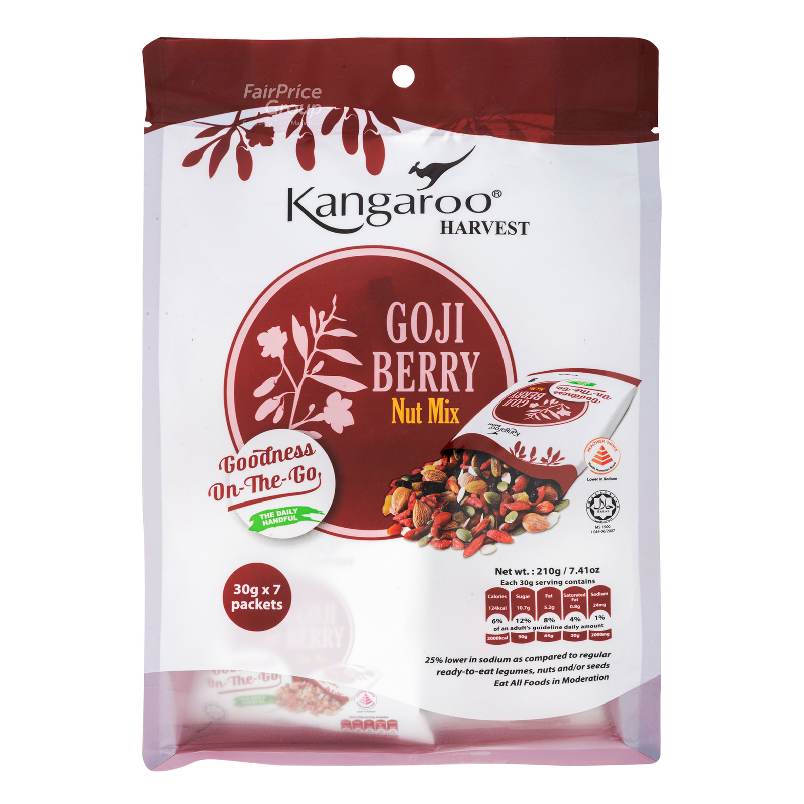 Kangaroo Harvest Nut Mix - Walnuts Cranberry | NTUC FairPrice