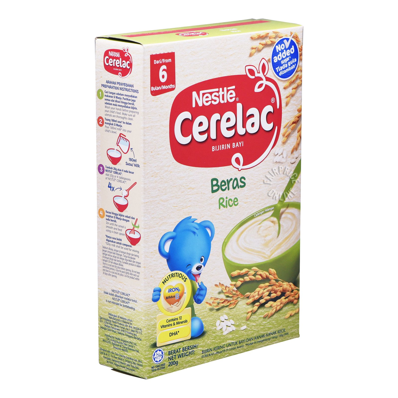 Nestle Cerelac Cereal Rice No Milk Ntuc Fairprice