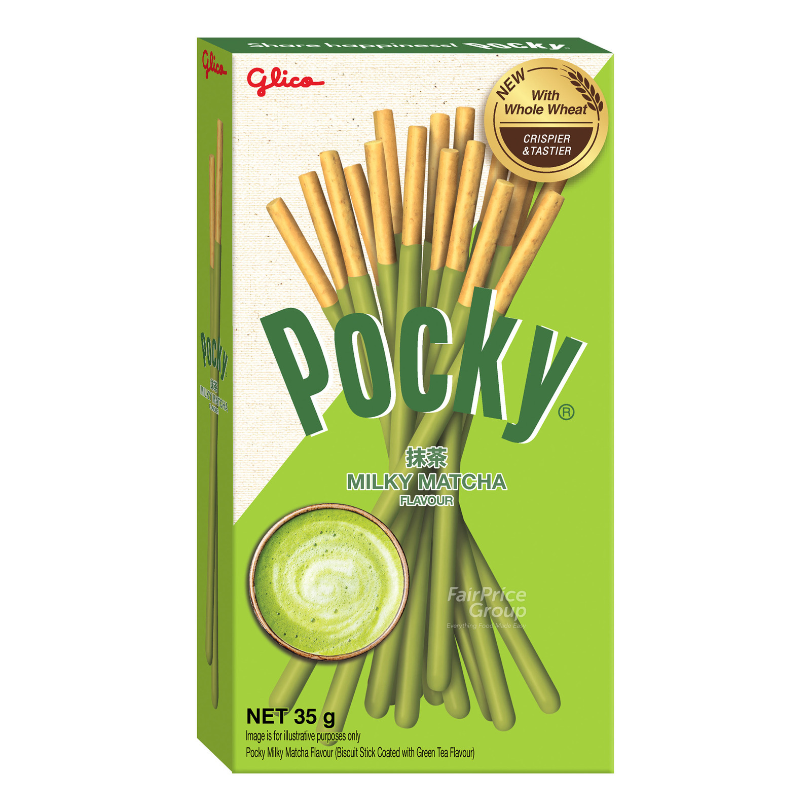Glico Pocky Biscuit Sticks - Green Tea Matcha | NTUC FairPrice