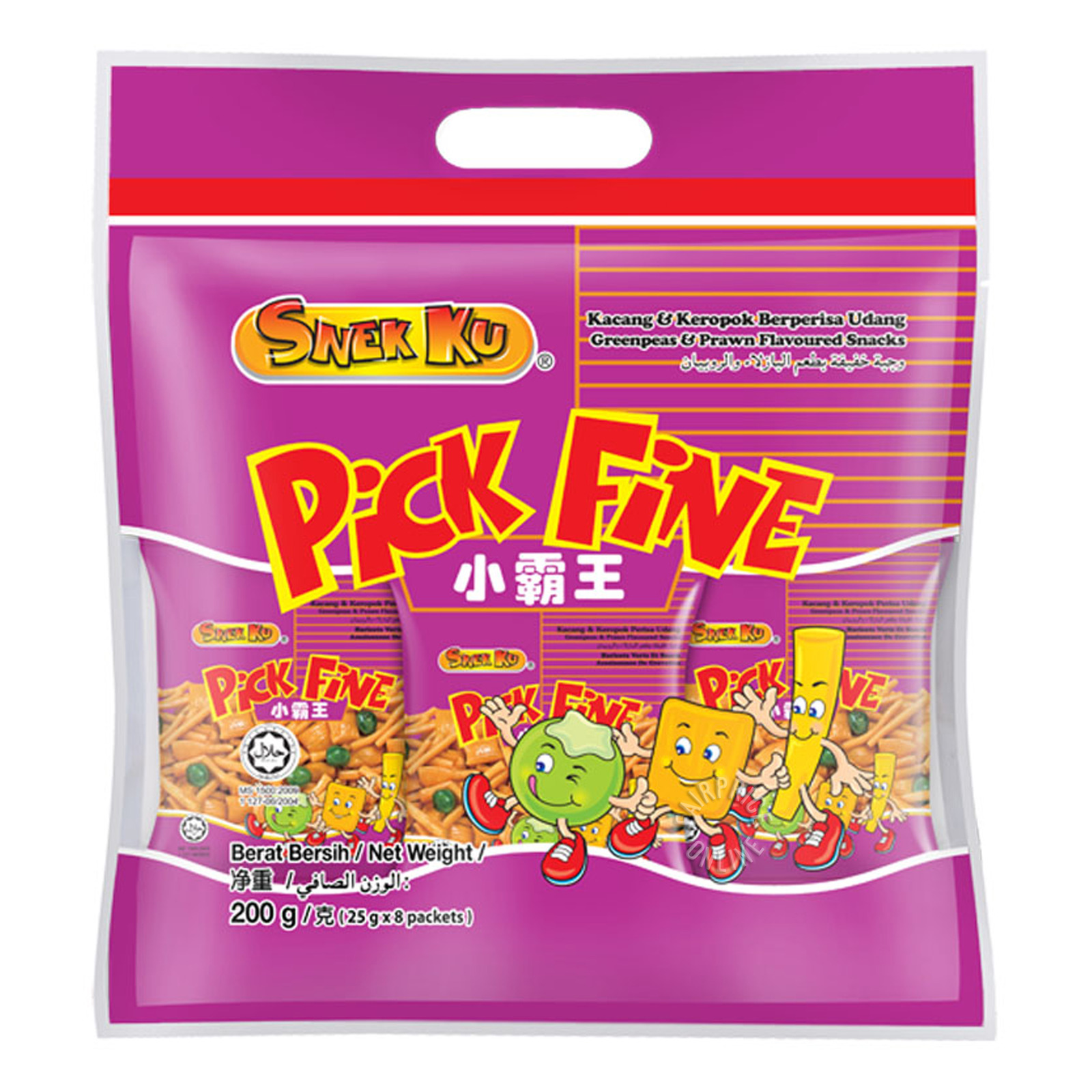 Snek Ku Pick Fine - Green Peas & Prawn