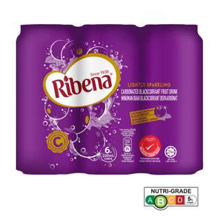 Ribena Blackcurrant Fruit Can Drink - Lightly Sparkling