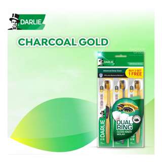 Darlie Antibacterial Soft Toothbrush - Charcoal Gold