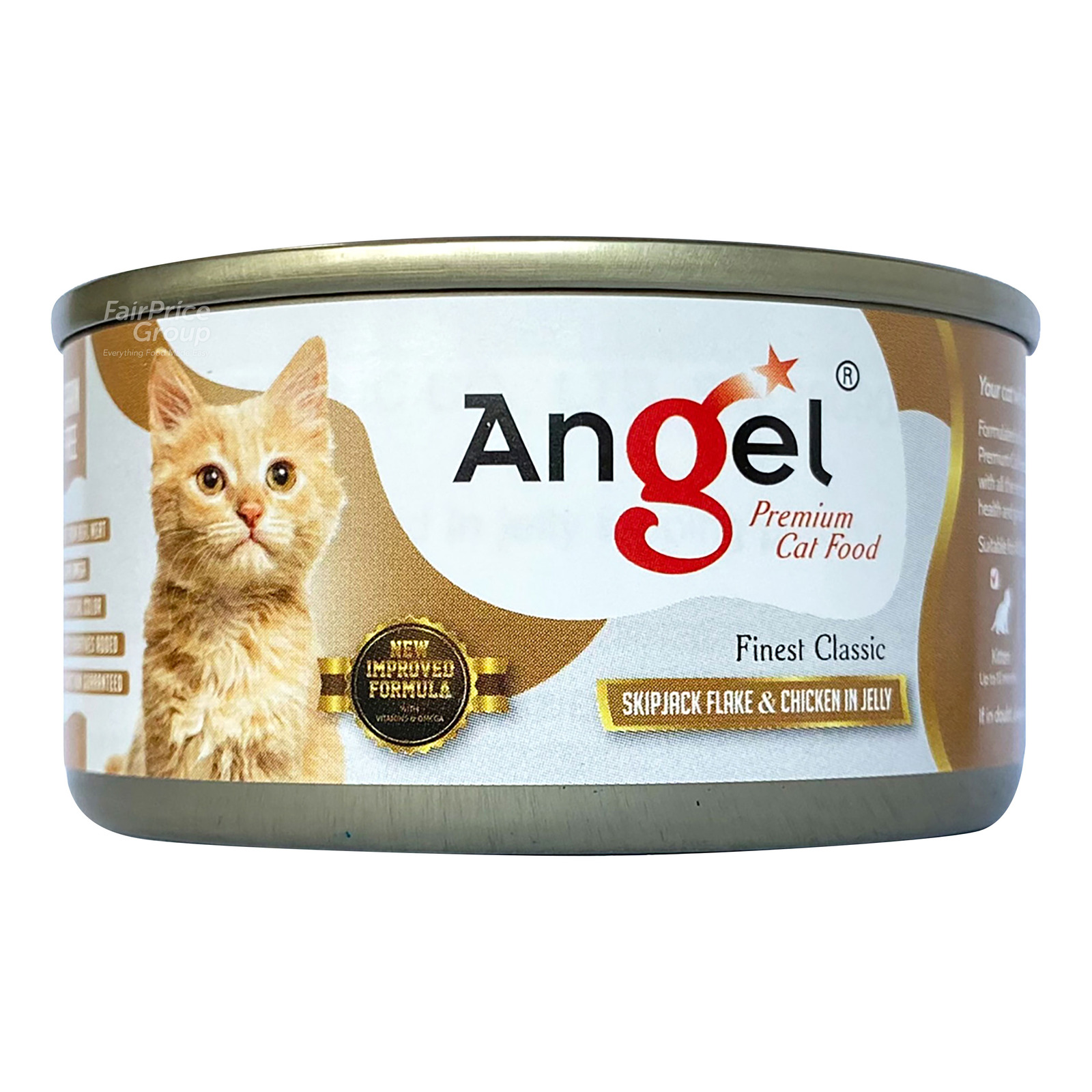 Angel Premium Cat Can Food - Skipjack Flake & Chicken in Jelly