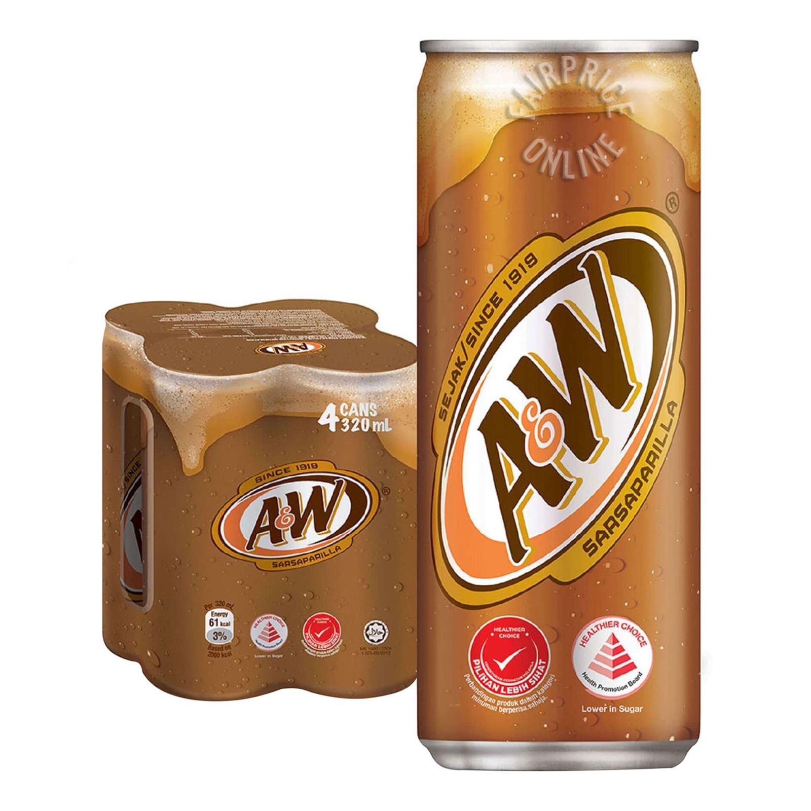 A&W Can Drink - Sarsaparilla Root Beer
