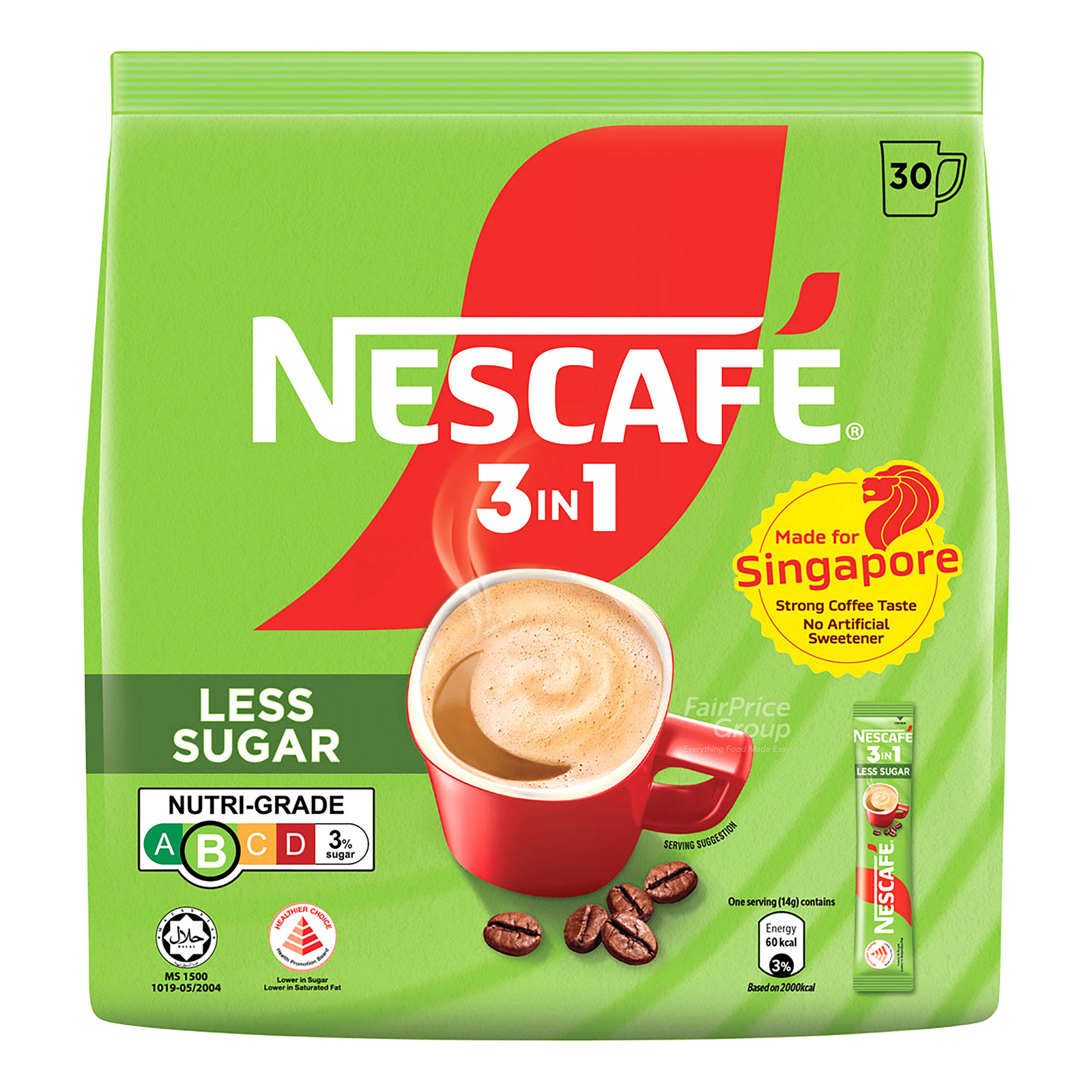 Nescafe 3 in 1 Instant Coffee - Original (Less Sugar) | NTUC FairPrice