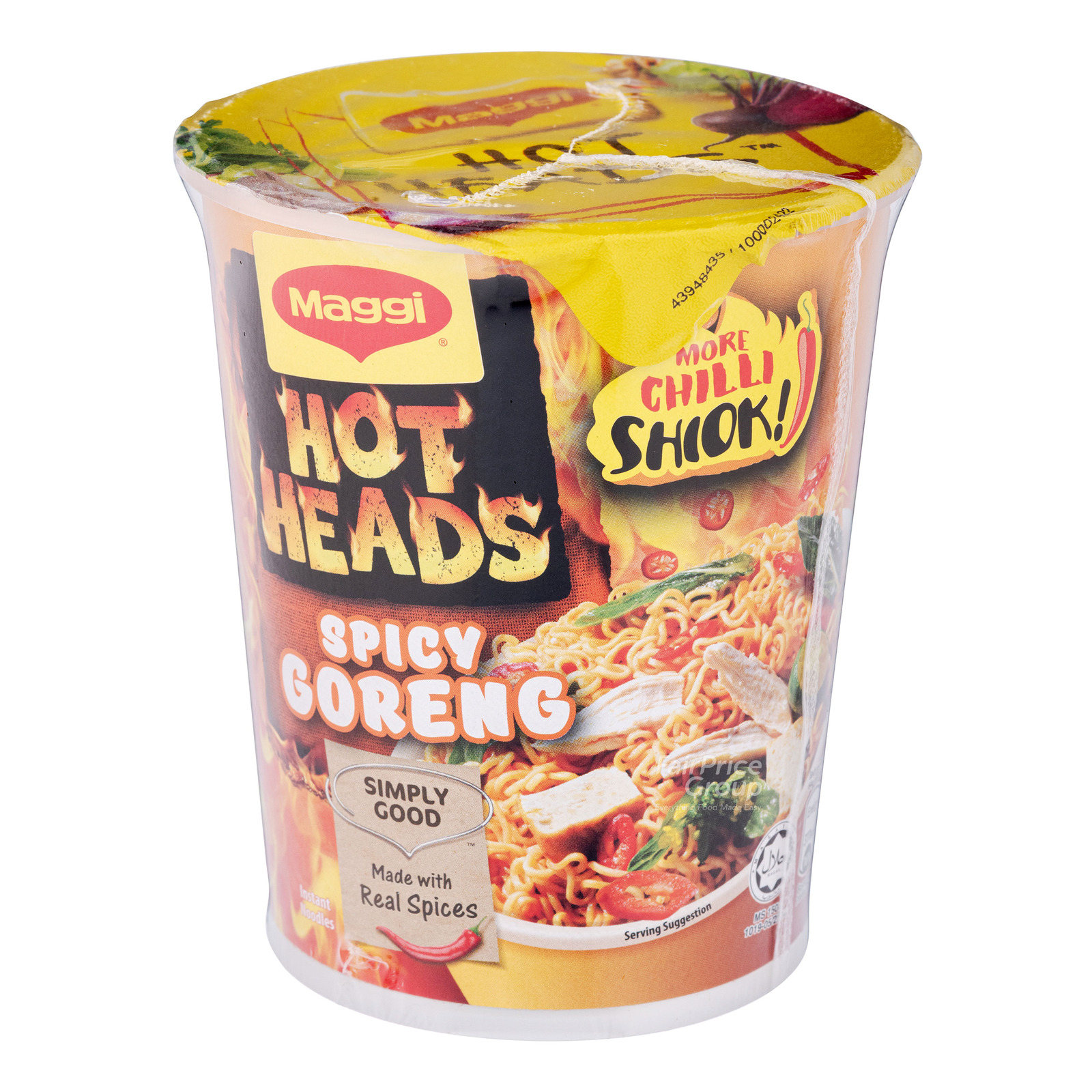 Maggi Hot Heads Instant Cup Noodles Spicy Goreng Ntuc Fairprice