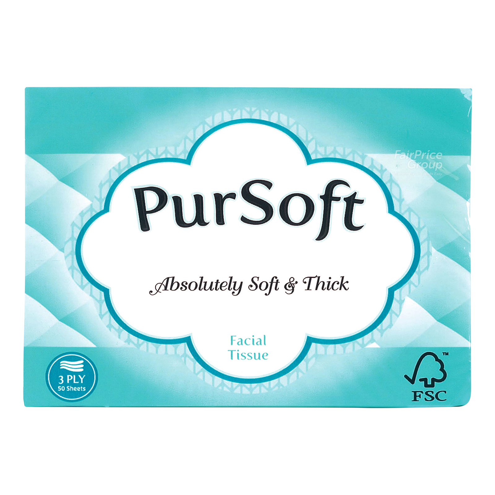 PurSoft Facial Tissue Travel Pack (3ply) NTUC FairPrice