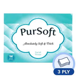 PurSoft Facial Tissue Travel Pack (3 ply)