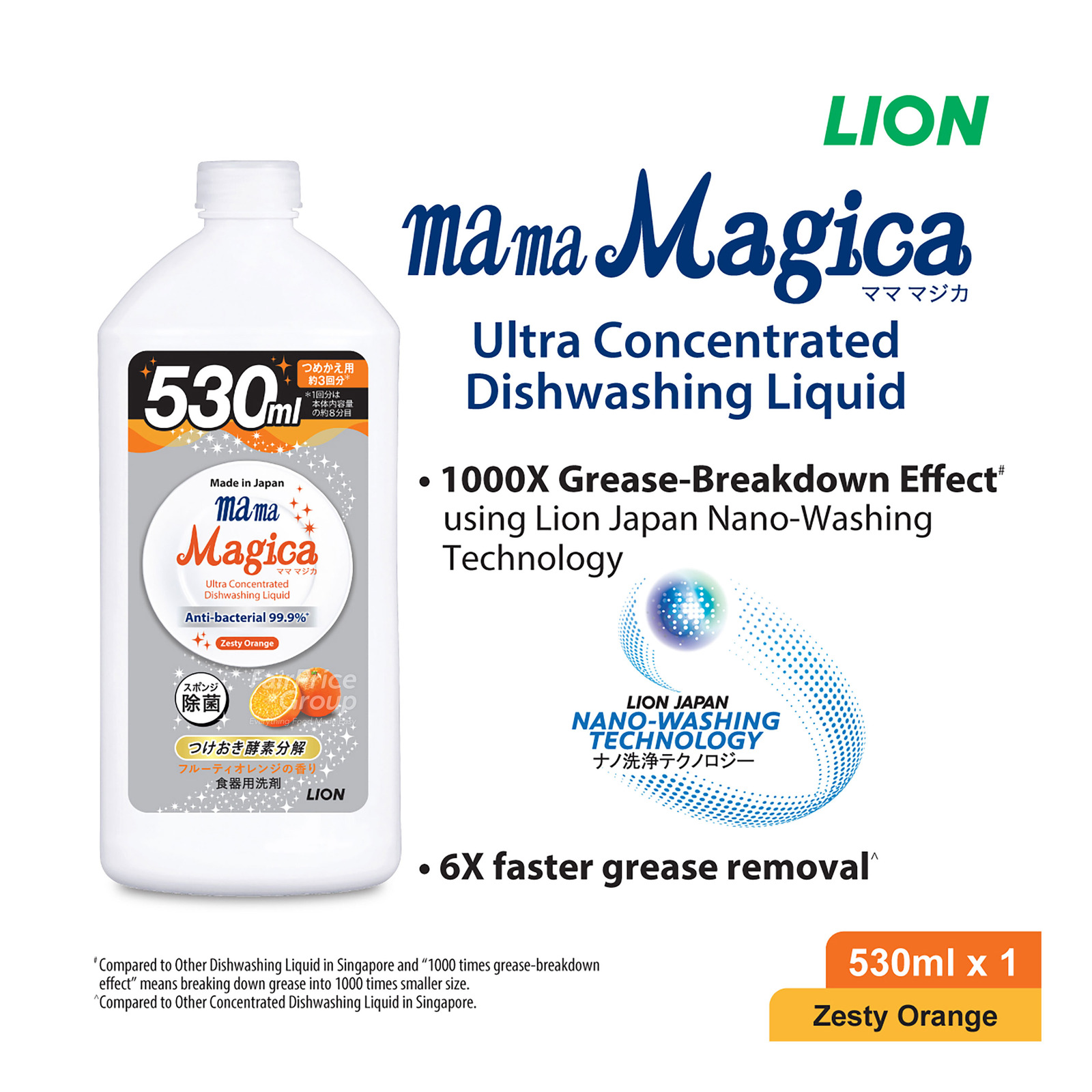 Mama Magica Dishwashing Liquid Refill - Zesty Orange