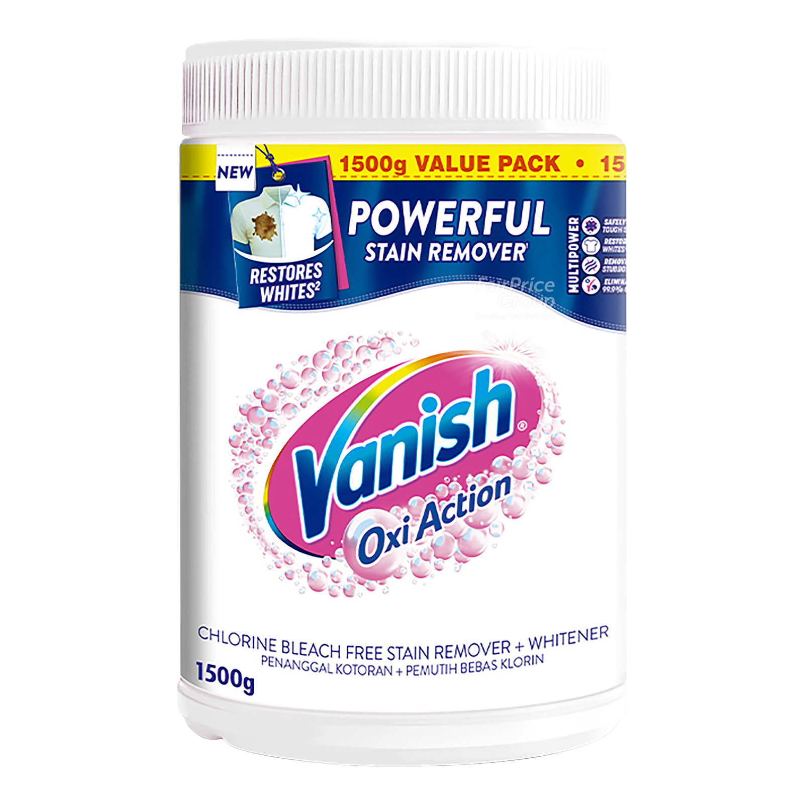 Vanish NapiSan Oxi Action Colour Safe Powder Fabric Stain Remover