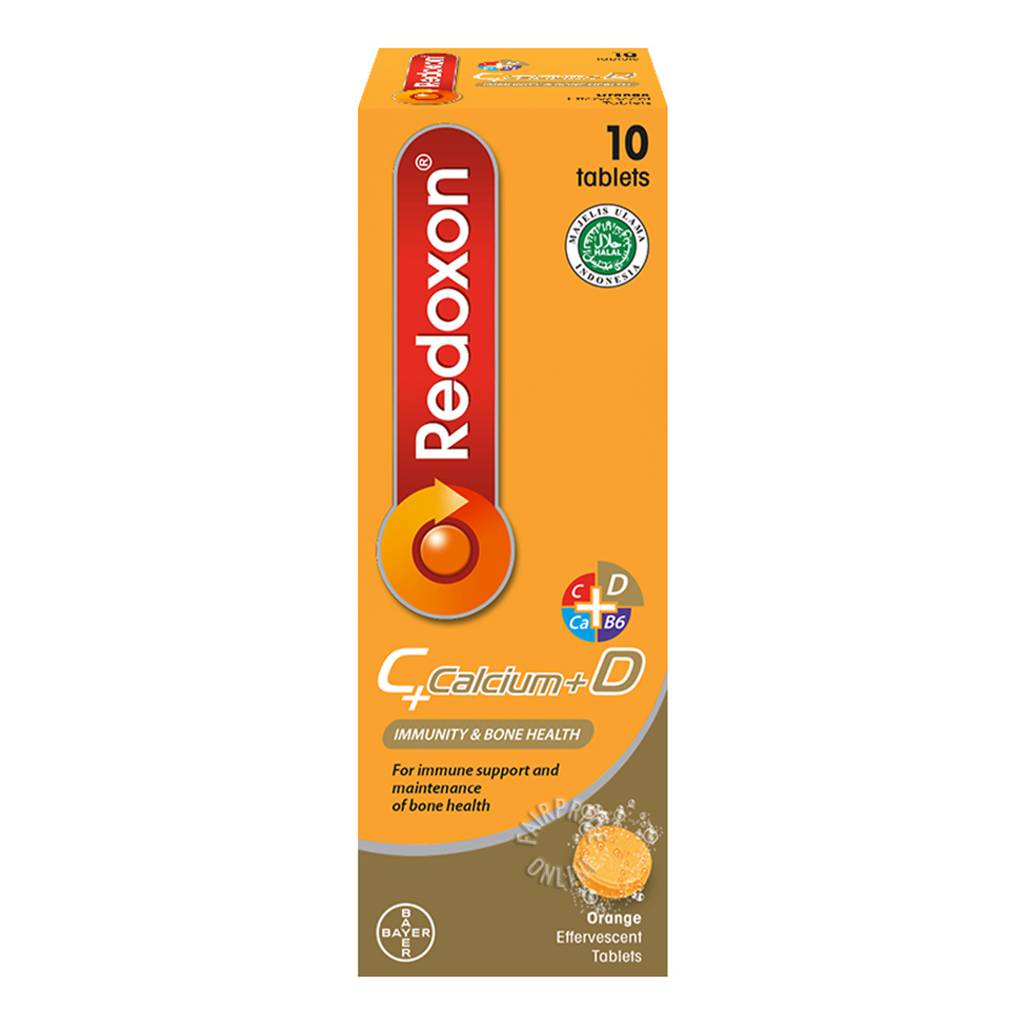 Redoxon Vitamin C, D & Calcium Immunity & Bone Health Effervescent