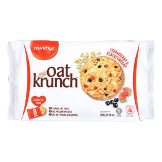 Munchy's Oat Krunch Crackers - Strawberry & Blackcurrant