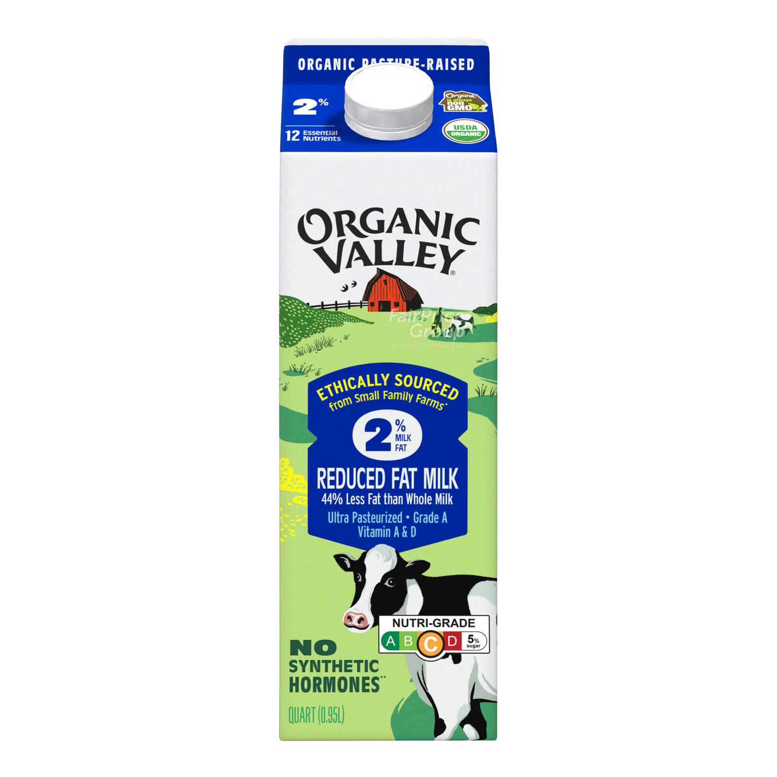 Organic Valley Milk - Reduced Fat (2%) | NTUC FairPrice