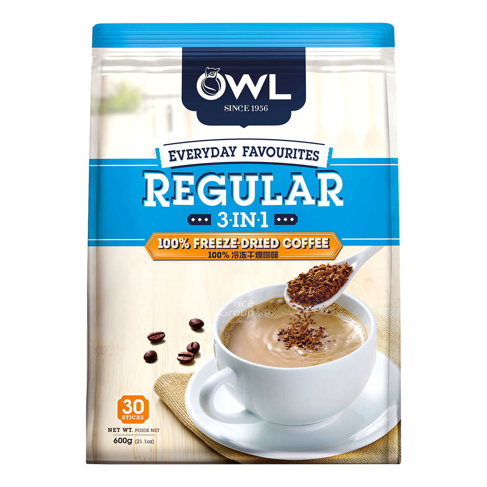 Owl 3 in 1 Instant Coffee Regular NTUC FairPrice
