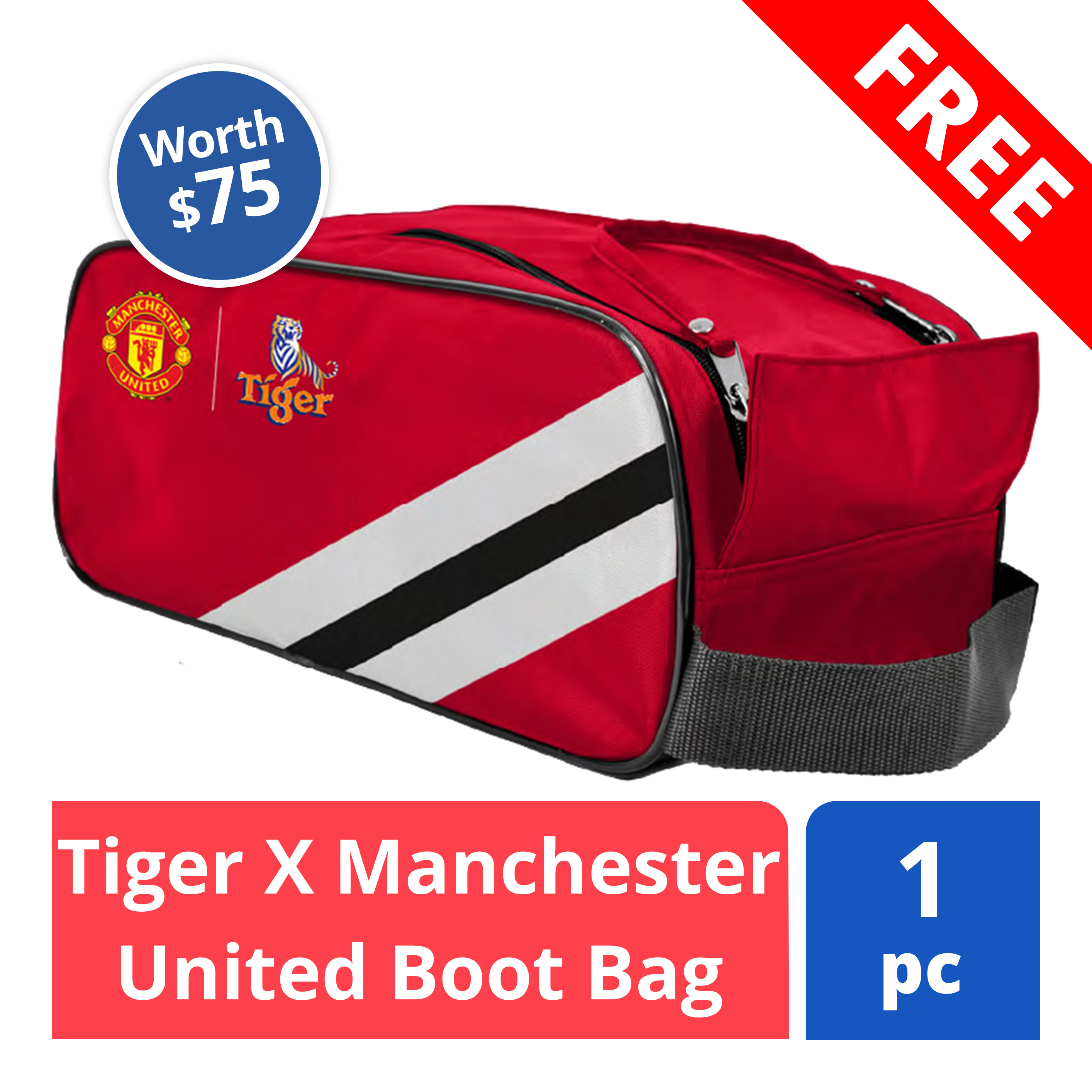 FREE Tiger X Manchester United Boot Bag (worth $75) | NTUC FairPrice