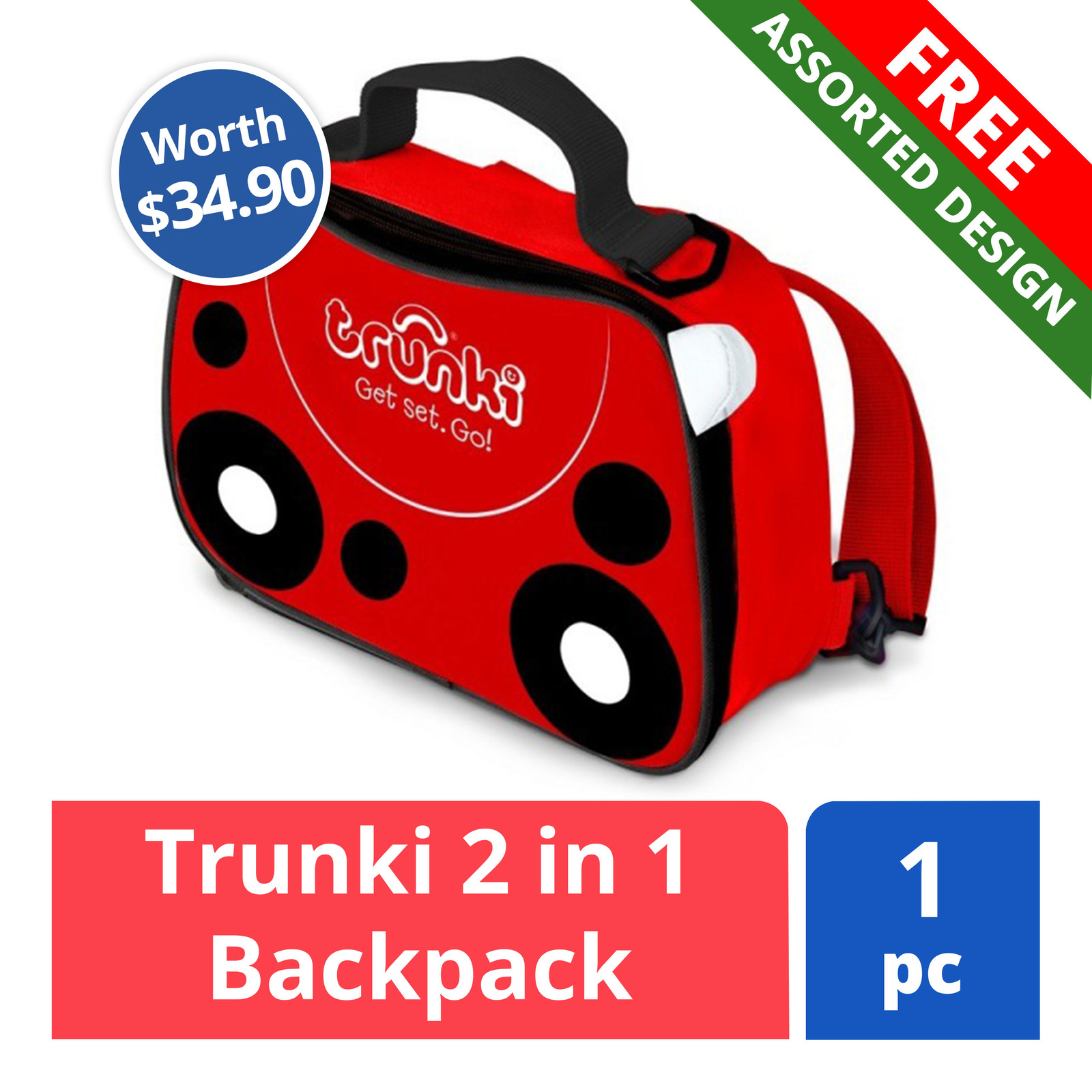 FREE Trunki 2in1 backpack (worth 34.90) NTUC FairPrice