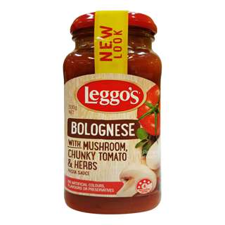 Leggo’s Pasta Sauce - Bolognese (Mushroom, Chunky Tomato & Herbs) Leggo’s Pasta Sauce - Bolognese (Mushroom, Chunky Tomato & Herbs)