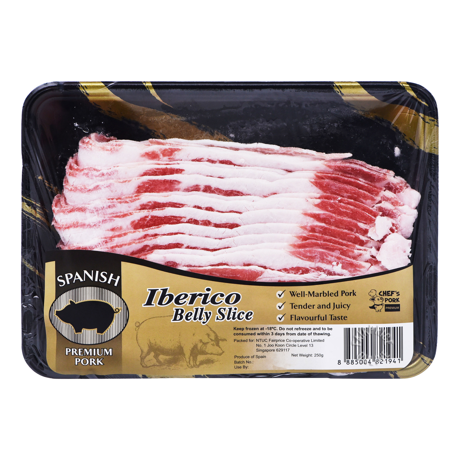 Chef's Pork Premium Frozen Iberico Belly Slice