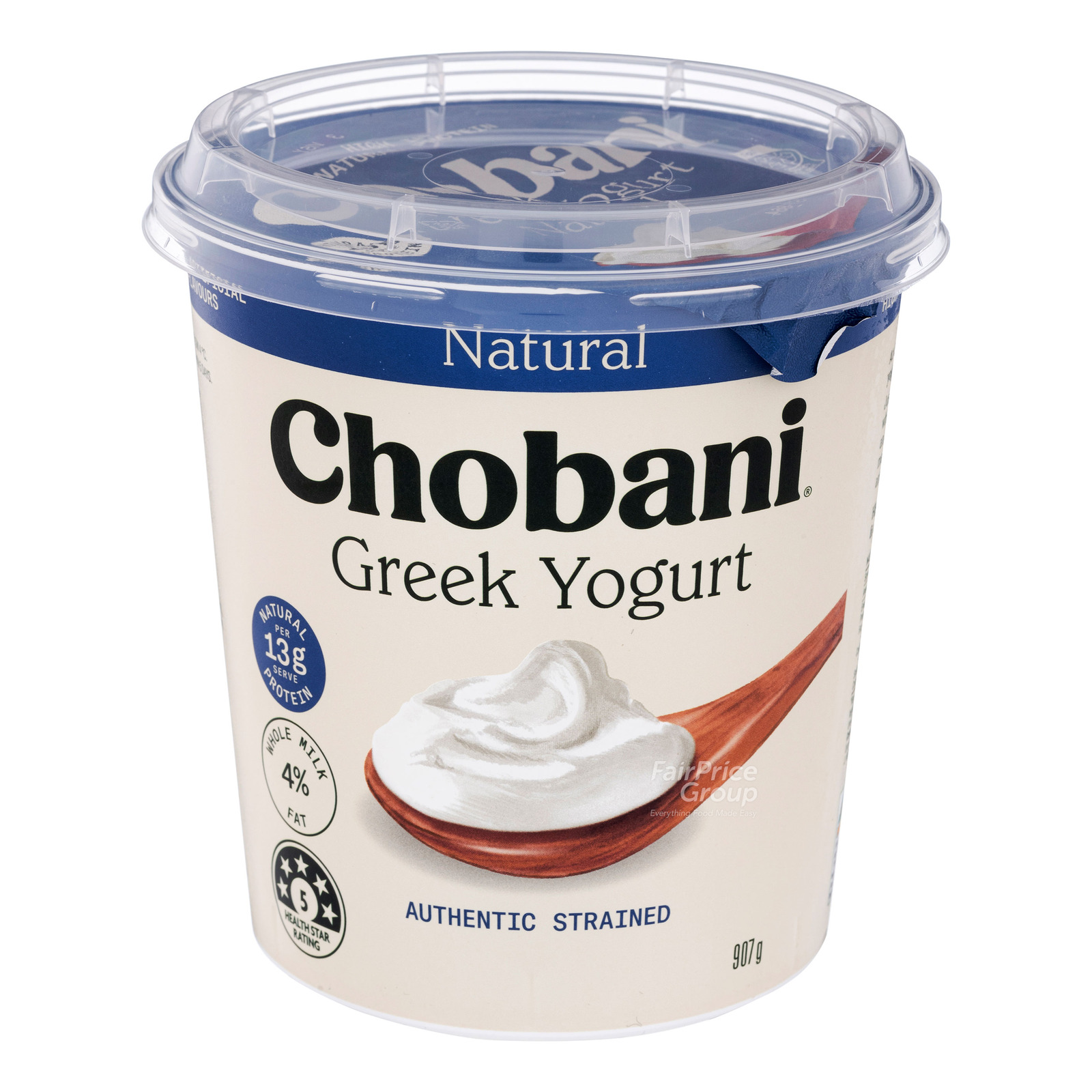 Chobani Greek Yogurt Plain Whole Milk NTUC FairPrice