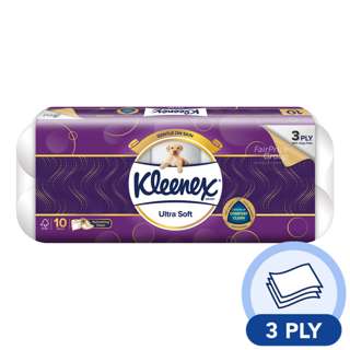Kleenex Toilet Tissue Rolls - Ultra Soft (3ply) Kleenex Toilet Tissue Rolls - Ultra Soft (3ply)