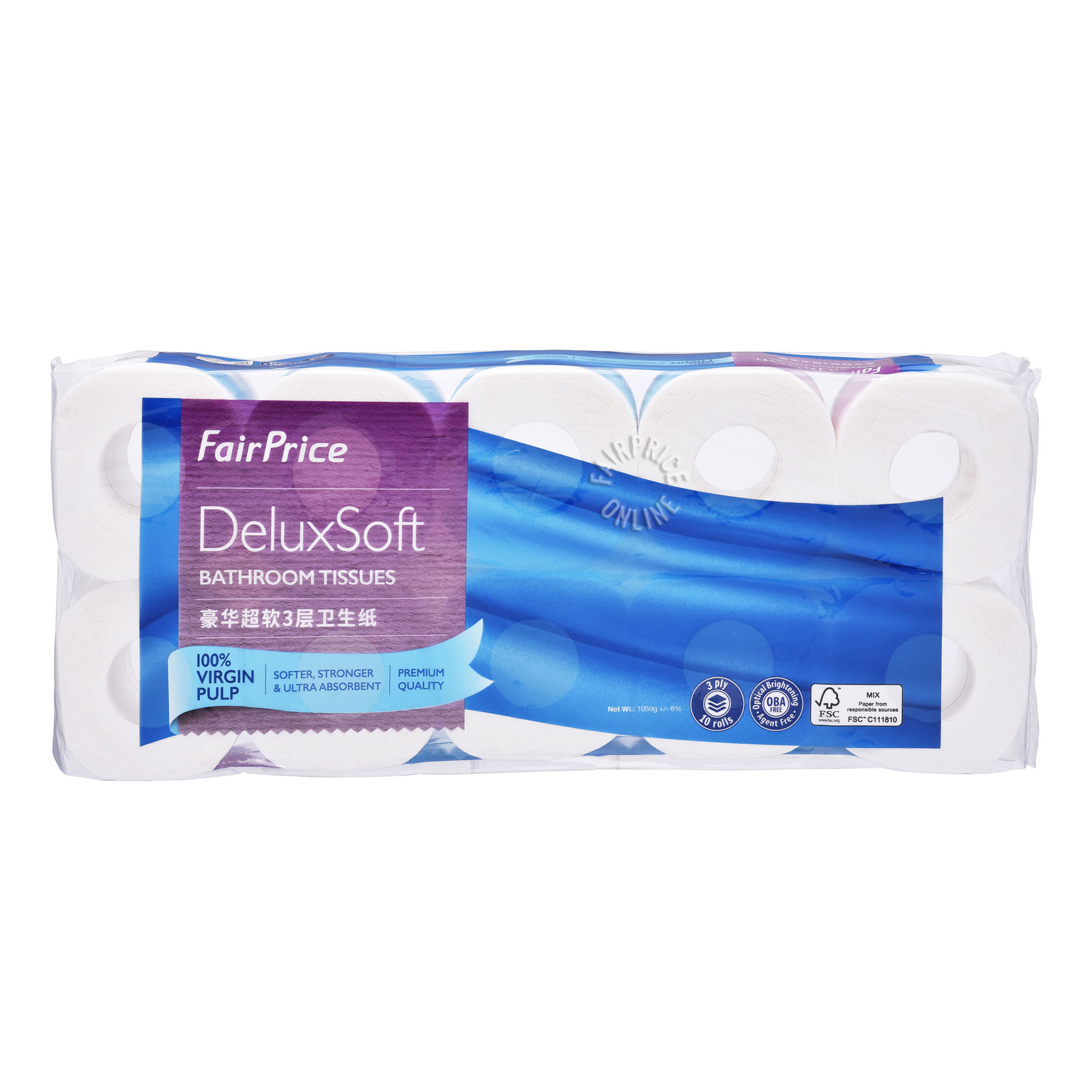 FairPrice DeluxSoft Bathroom Tissue (3ply)