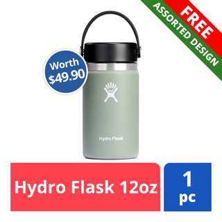 FREE Hydroflask 12oz (worth $49.90)