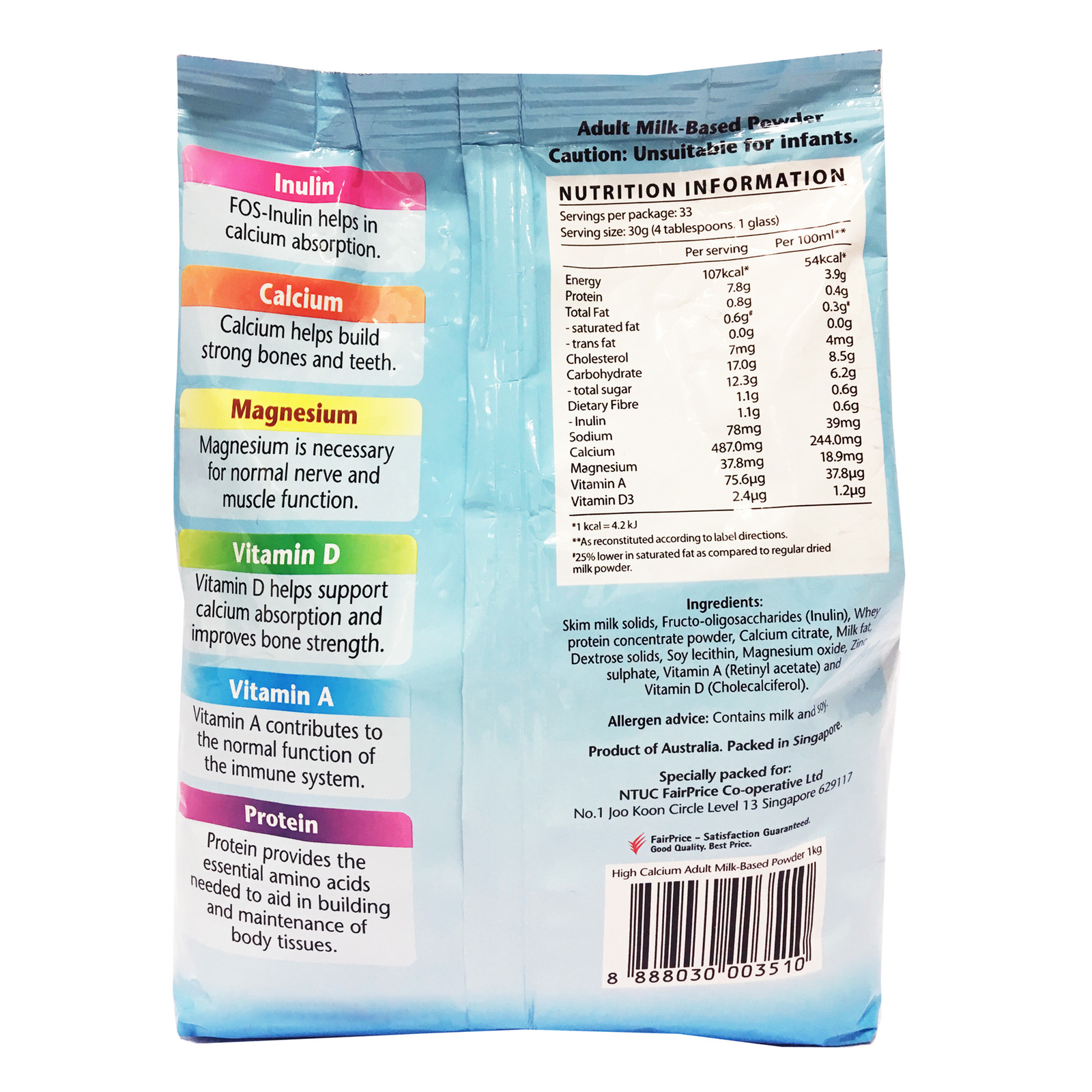 FairPrice Adult Milk Powder - High Calcium | NTUC FairPrice
