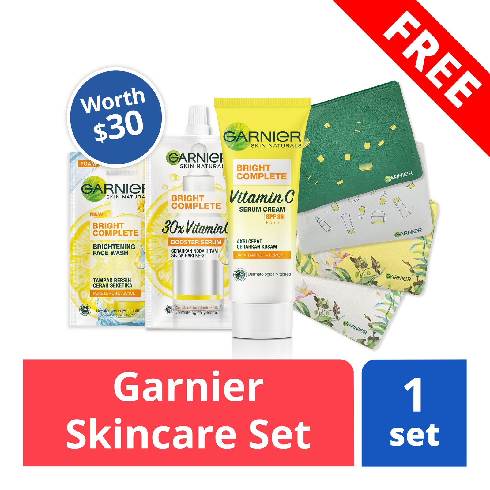 Redeem Garnier skincare set (worth $30) | NTUC FairPrice