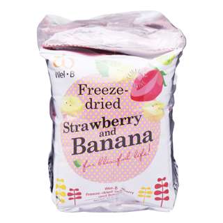 Wel.B Freeze Dried Fruit - Strawberry & Banana Wel.B Freeze Dried Fruit - Strawberry & Banana