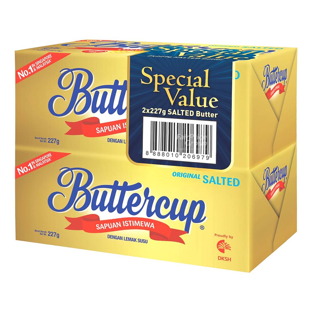 Buttercup Luxury Spread Block Salted (Twin Pack) NTUC FairPrice