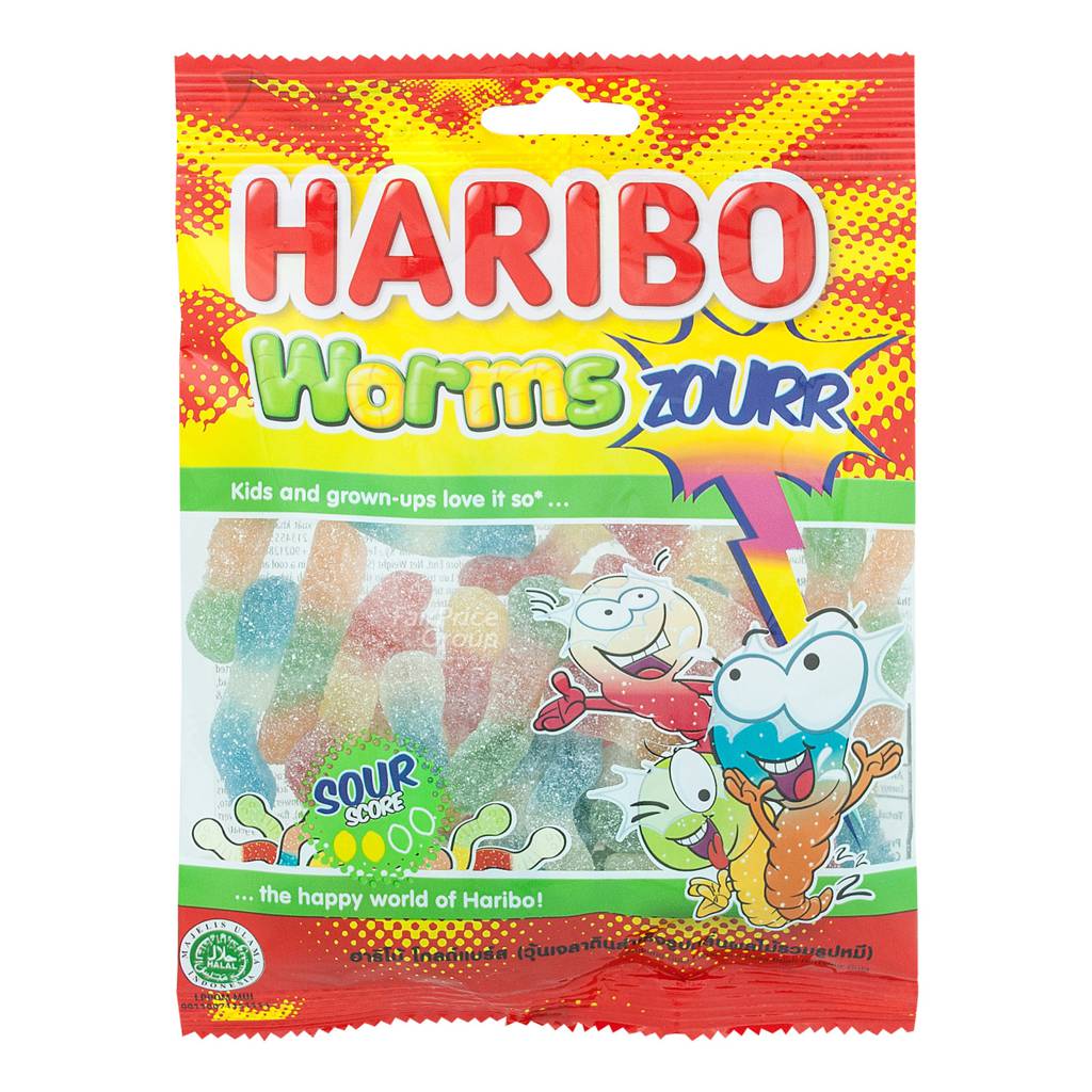 Haribo Gummy Candies Worms Zourr NTUC FairPrice
