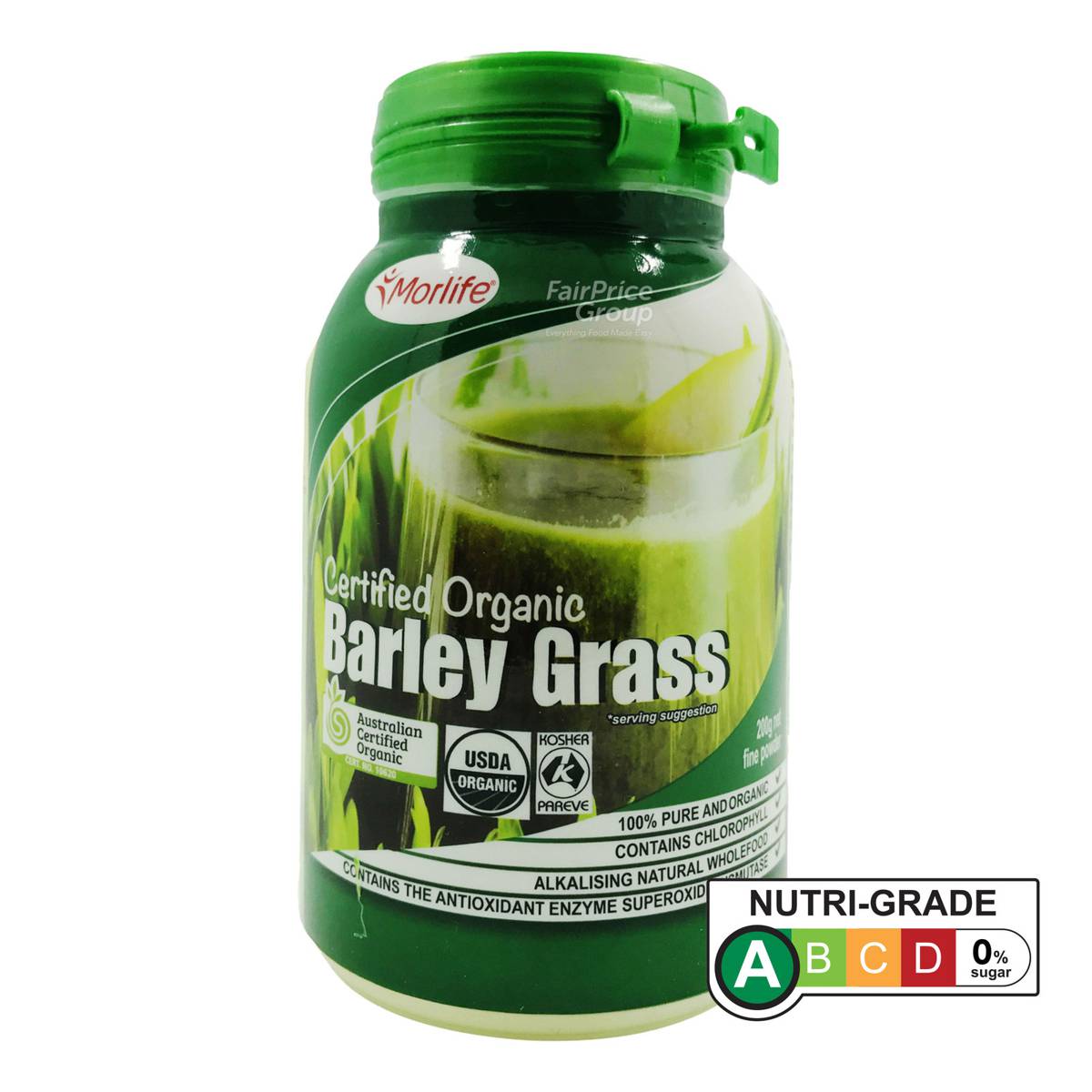 Morlife Phytofood Organic Powders Barley Grass NTUC FairPrice