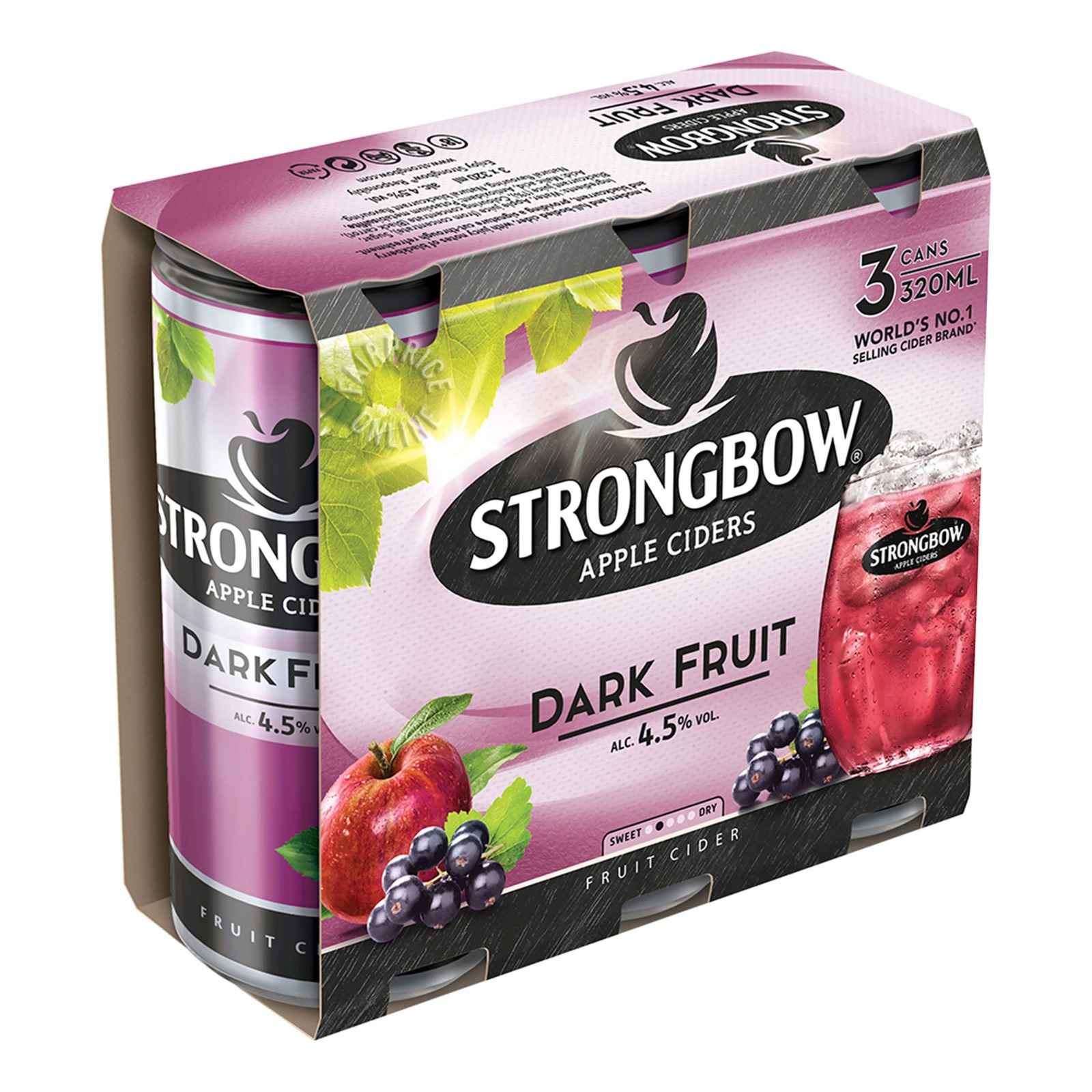Strongbow Apple Can Cider Dark Fruit NTUC FairPrice