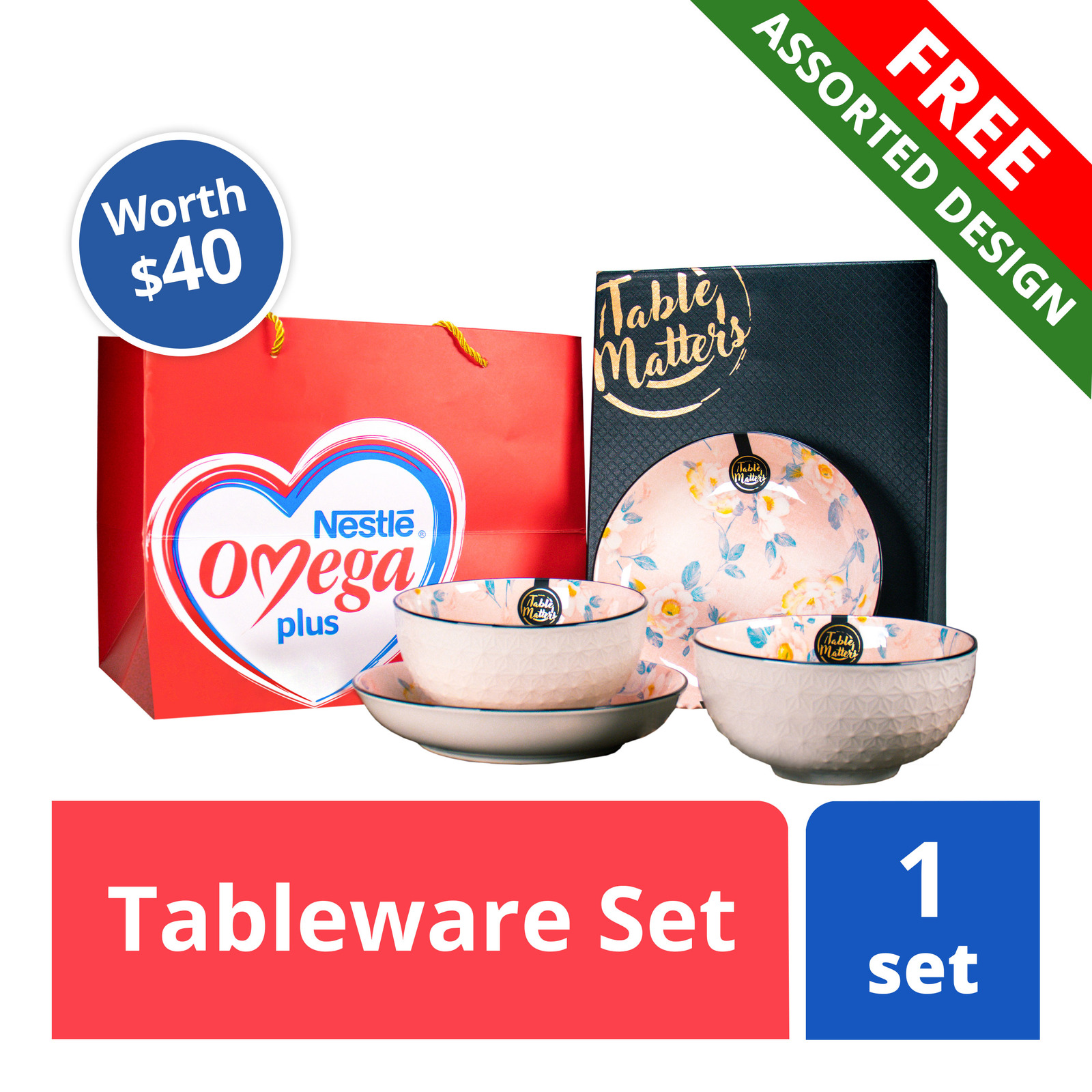 FREE Tableware set (worth 40) NTUC FairPrice
