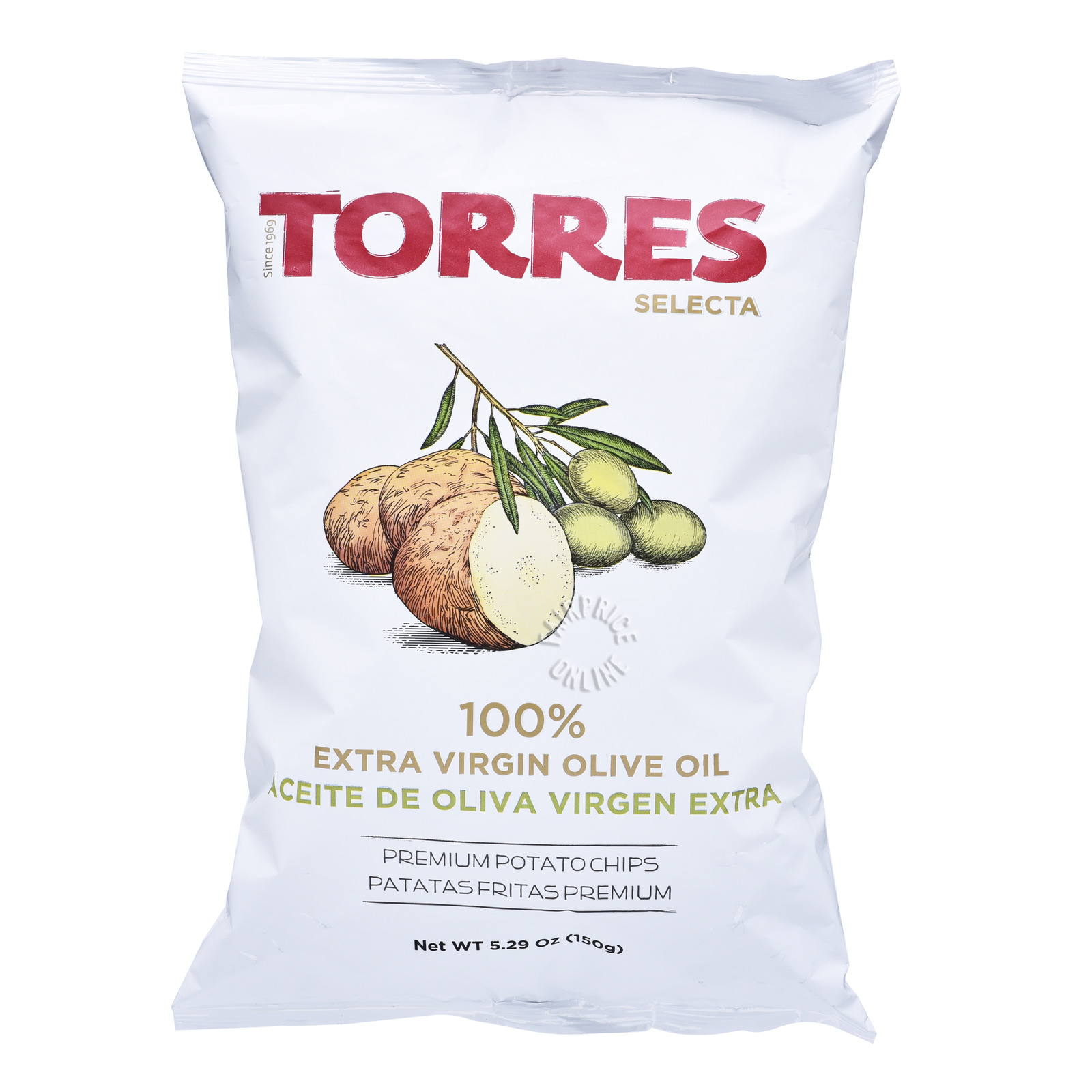 Torres Selecta Premium Potato Chips Extra Virgin Olive Oil NTUC