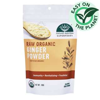 Nature's Nutrition Superfoods - Raw Organic Ginger Powder