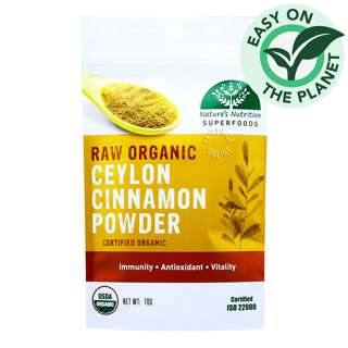 Nature's Nutrition Superfoods - Raw Organic Cinnamon Powder