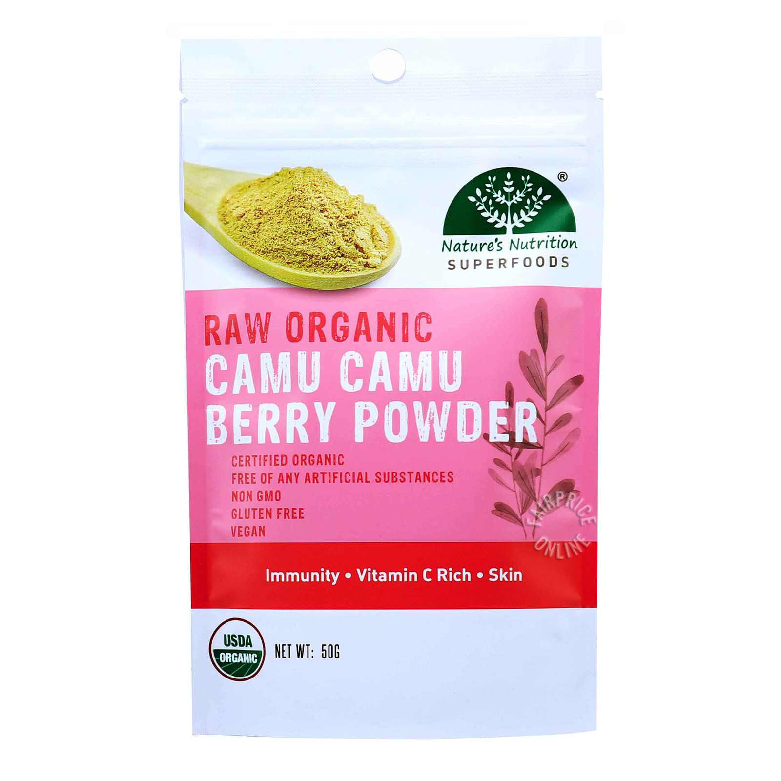 Nature's Nutrition Raw Organic Powder - Camu Camu Berry | NTUC FairPrice