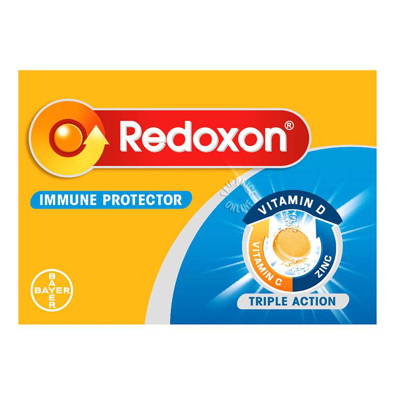 Redoxon Triple Action Vitamin C, D & Zinc Immunity Orange Effervescent