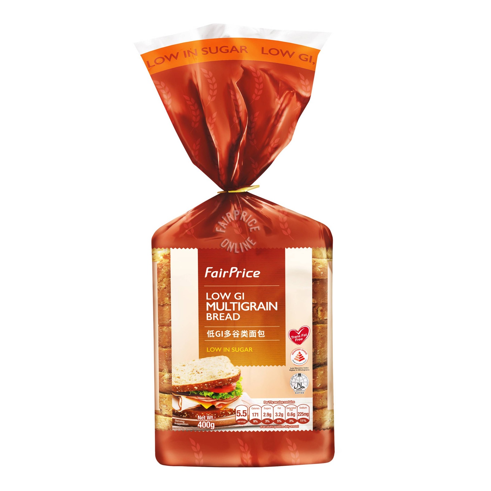 FairPrice Low GI Bread Multigrain NTUC FairPrice