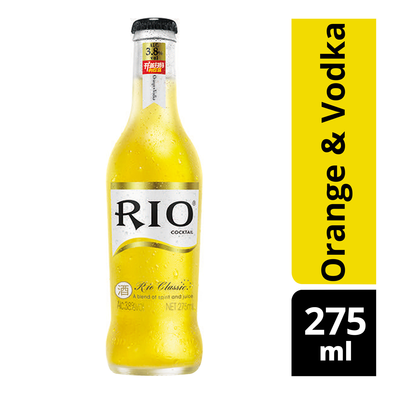 Bebida Rio Rio Bottle Cocktail - Orange & Vodka | NTUC FairPrice