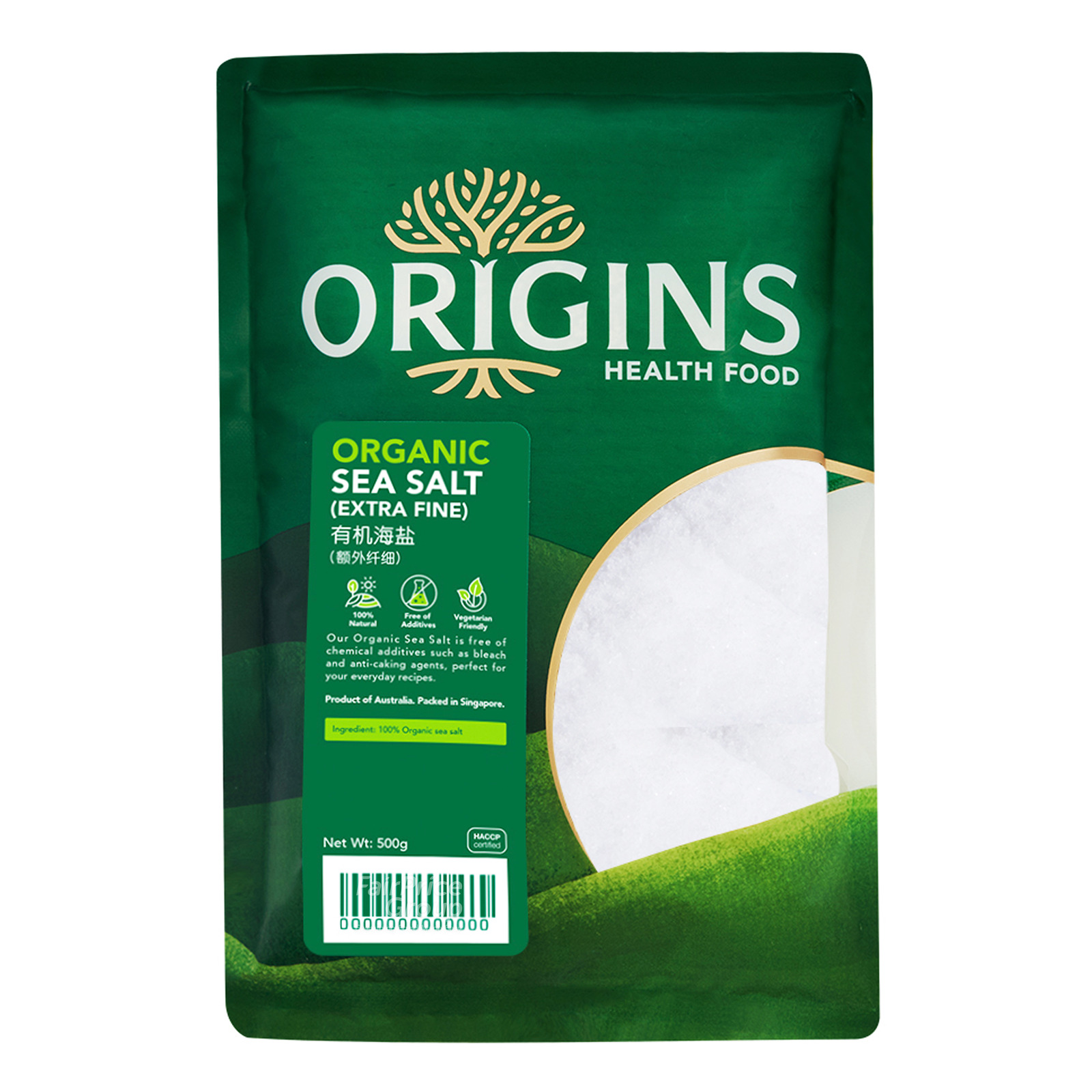 Origins Healthfood Organic Sea Salt Extra Fine NTUC FairPrice