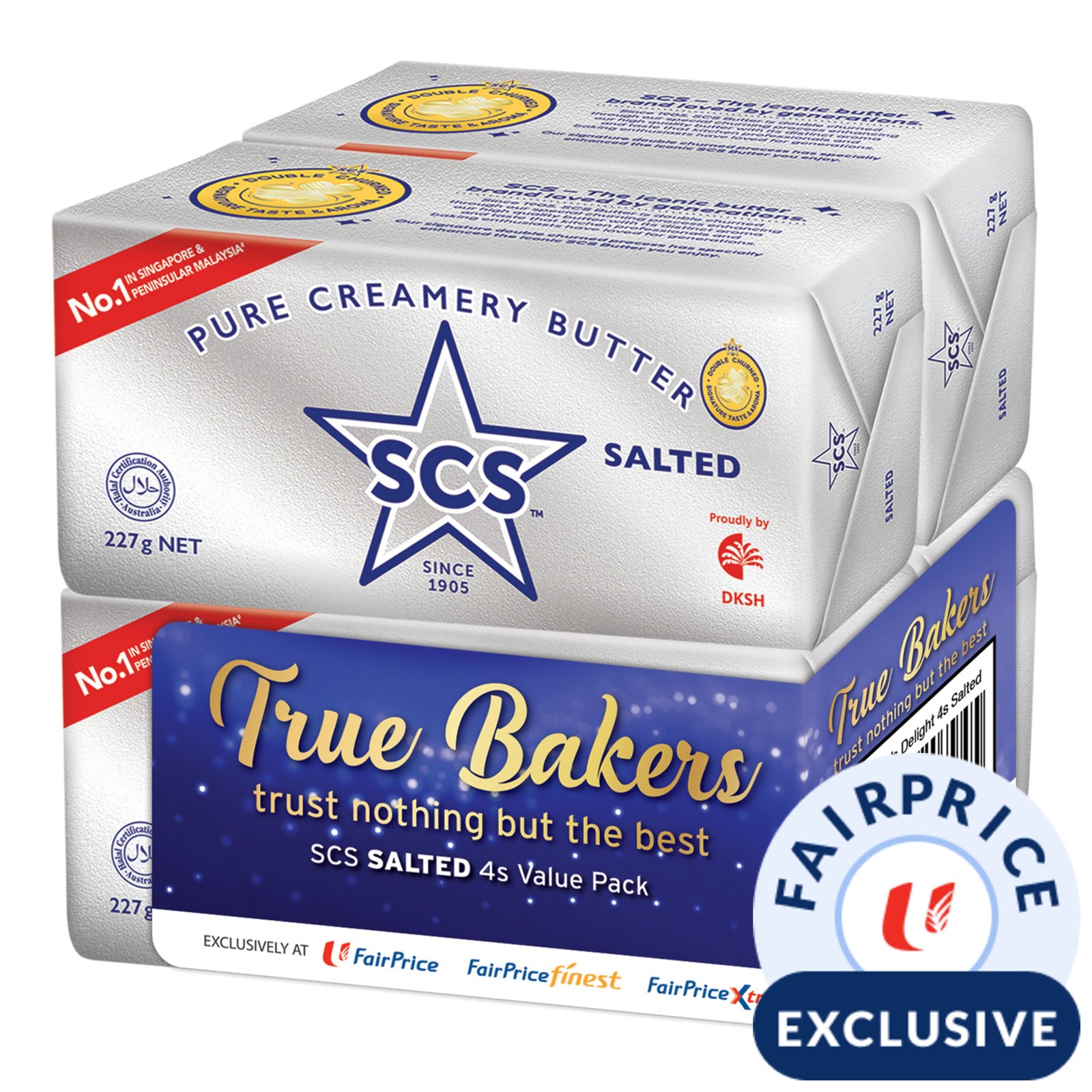 SCS Pure Creamery Butter Block - Salted | NTUC FairPrice
