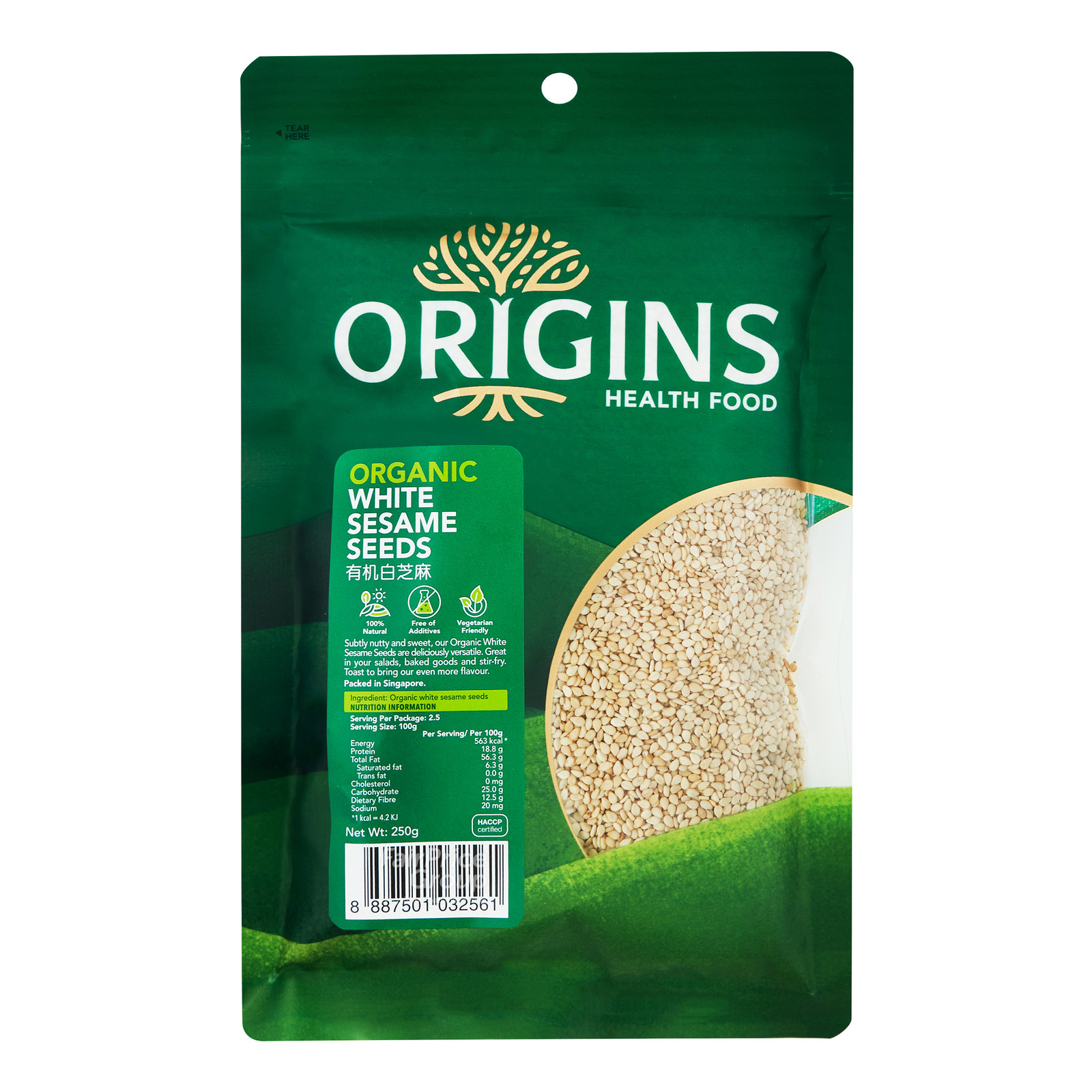 Origins Healthfood Organic White Sesame Seed NTUC FairPrice
