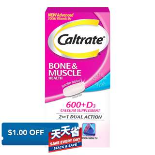 Caltrate Bone & Muscle Health Calcium Supplement