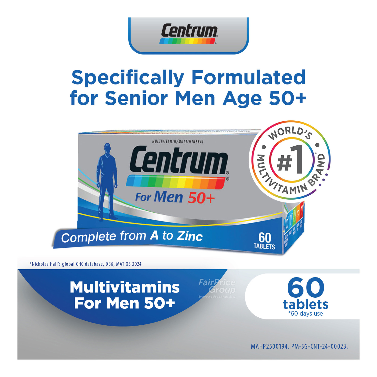 Centrum Multi Vitamin Tablets - Men 50+