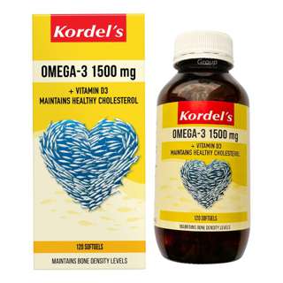 Kordel's Omega-3 Fish Oil + Vitamin D Capsules