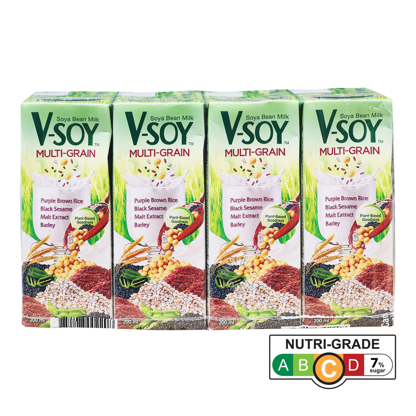 VSoy MultiGrain Soya Bean Milk Packet Drink NTUC FairPrice